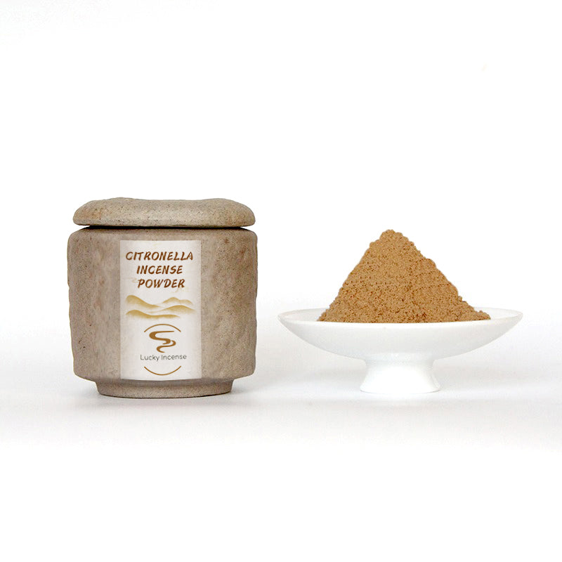 Natural Citronella Agarwood Sandalwood Incense Powder