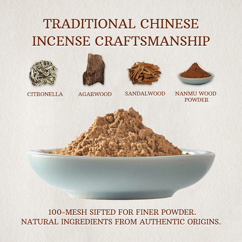 Natural Citronella Agarwood Sandalwood Incense Powder
