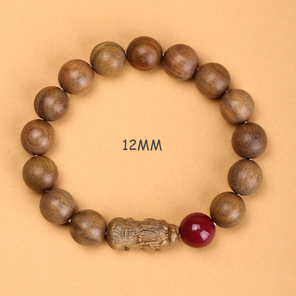 Green Sandalwood Pixiu Feng Shui Bracelet