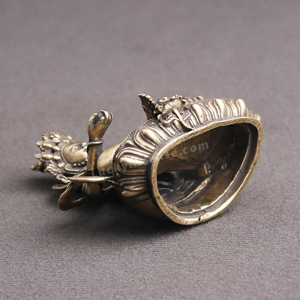 Brass Yellow Jambhala Buddha Statue