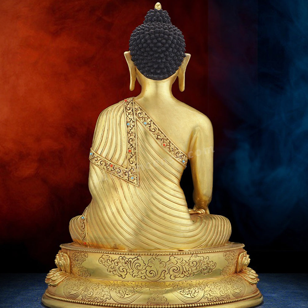 Pure Copper Shakyamuni Buddha Statue