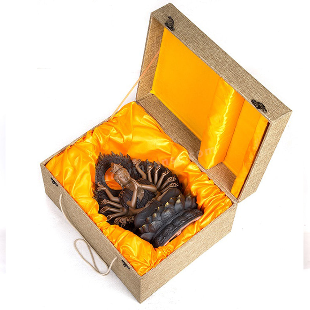 Ceramic Thousand Handed Guanyin Bodhisattva Statue