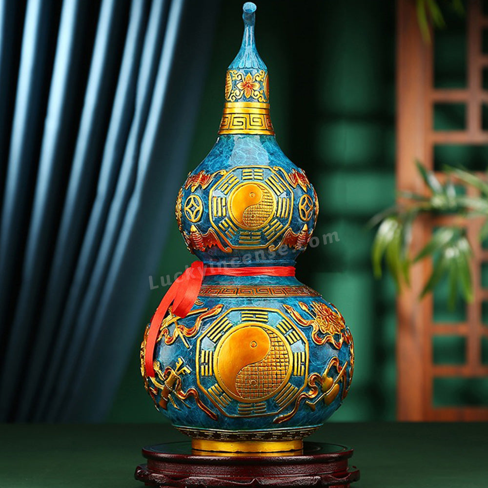 Colored Copper Lucky Eight Trigrams Gourd