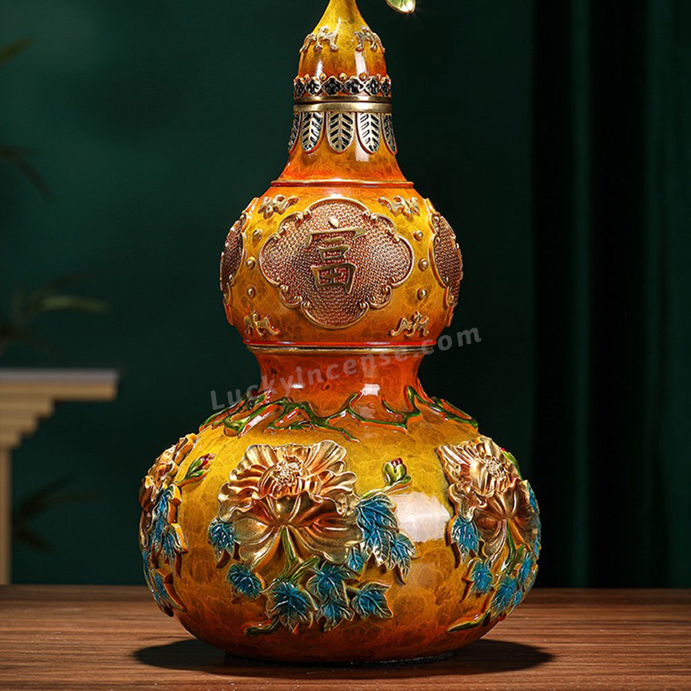 Brass Rich and Auspicious Gourd