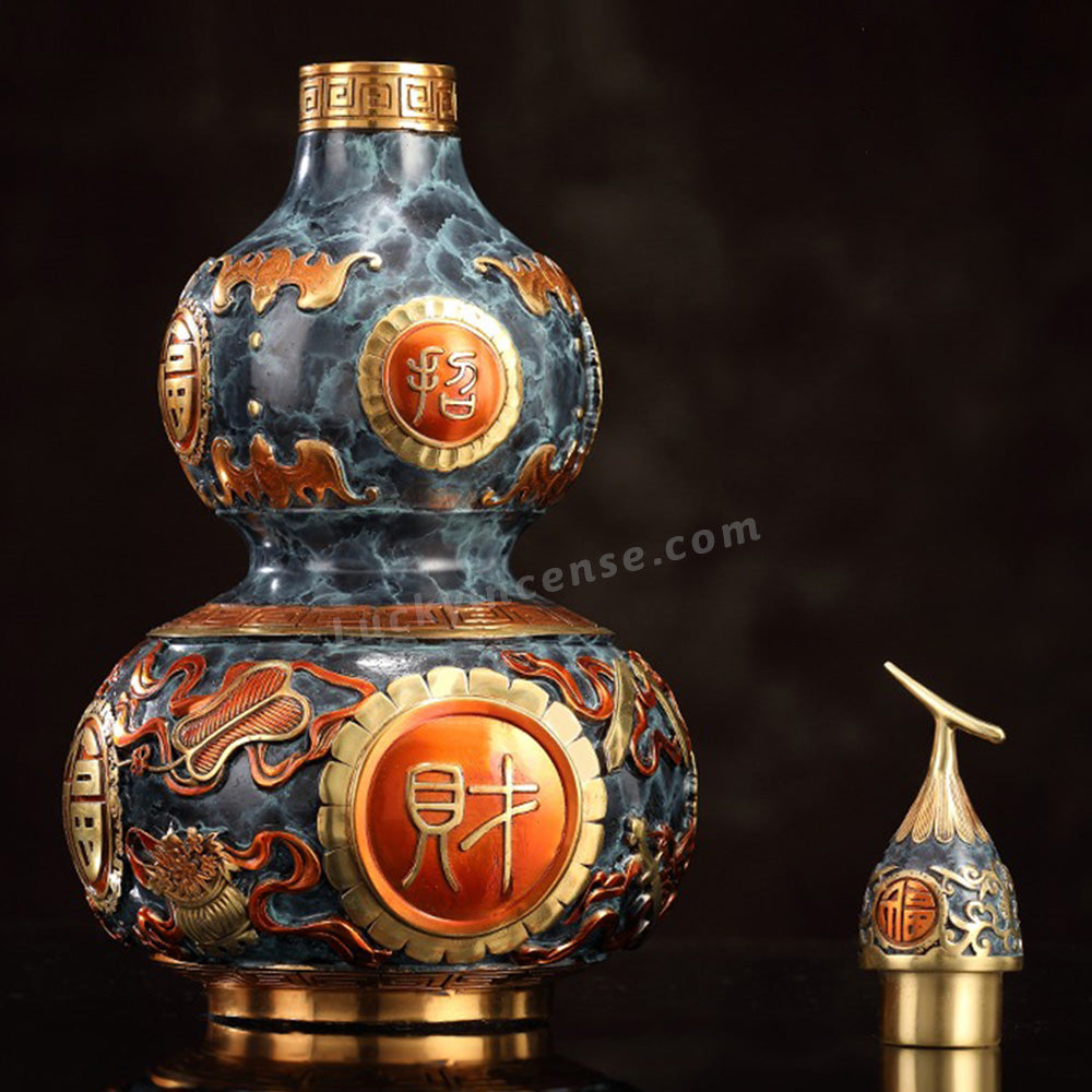 Brass Rich and Auspicious Gourd