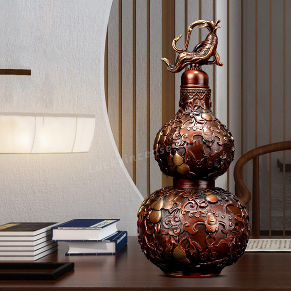 Pure Brass Ginseng Lucky Gourd