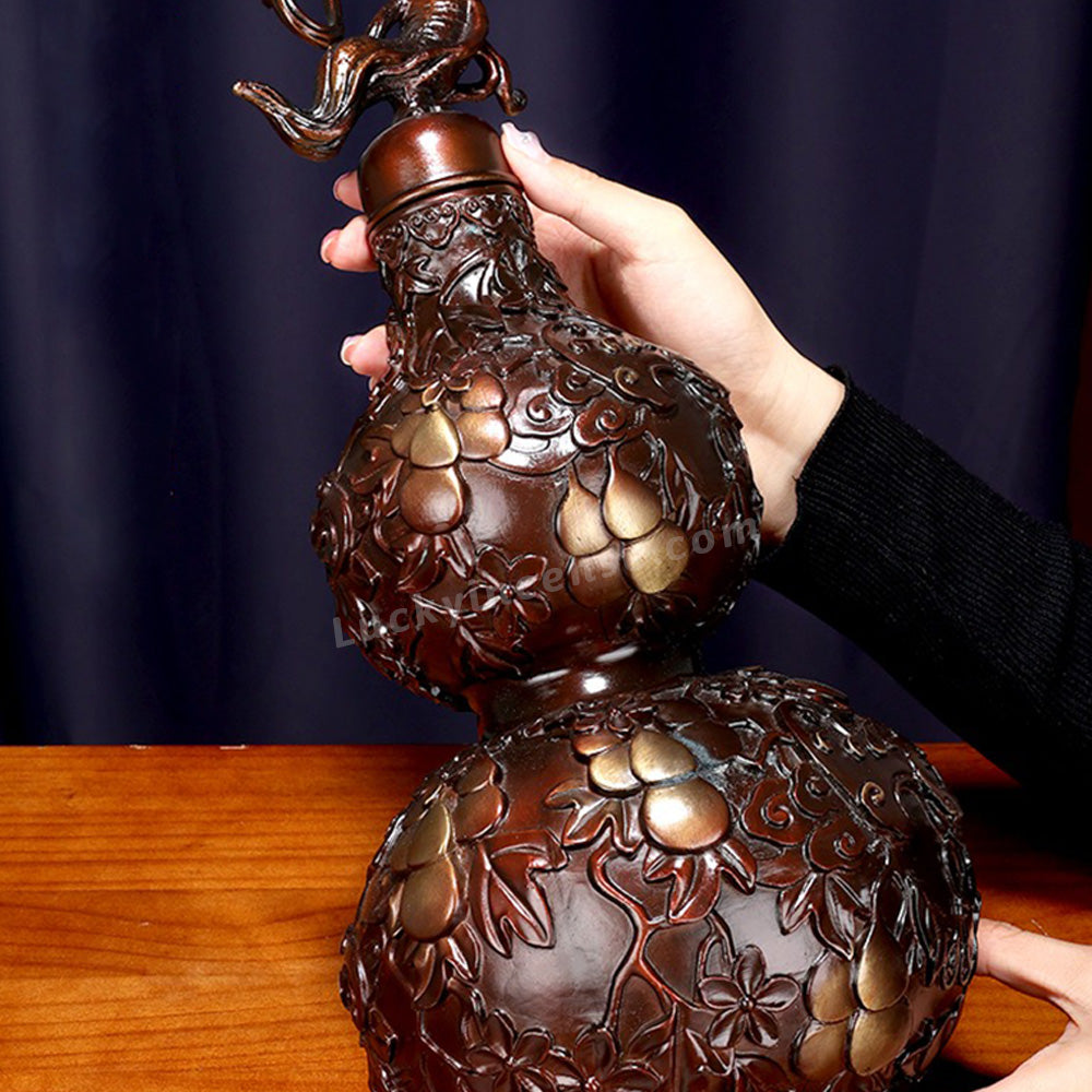 Pure Brass Ginseng Lucky Gourd