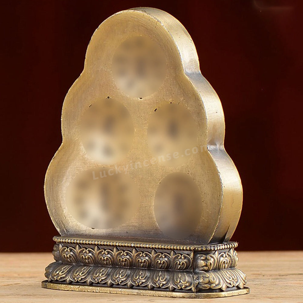 Tibetan Style Water Bowl the Five Gods of Wealth