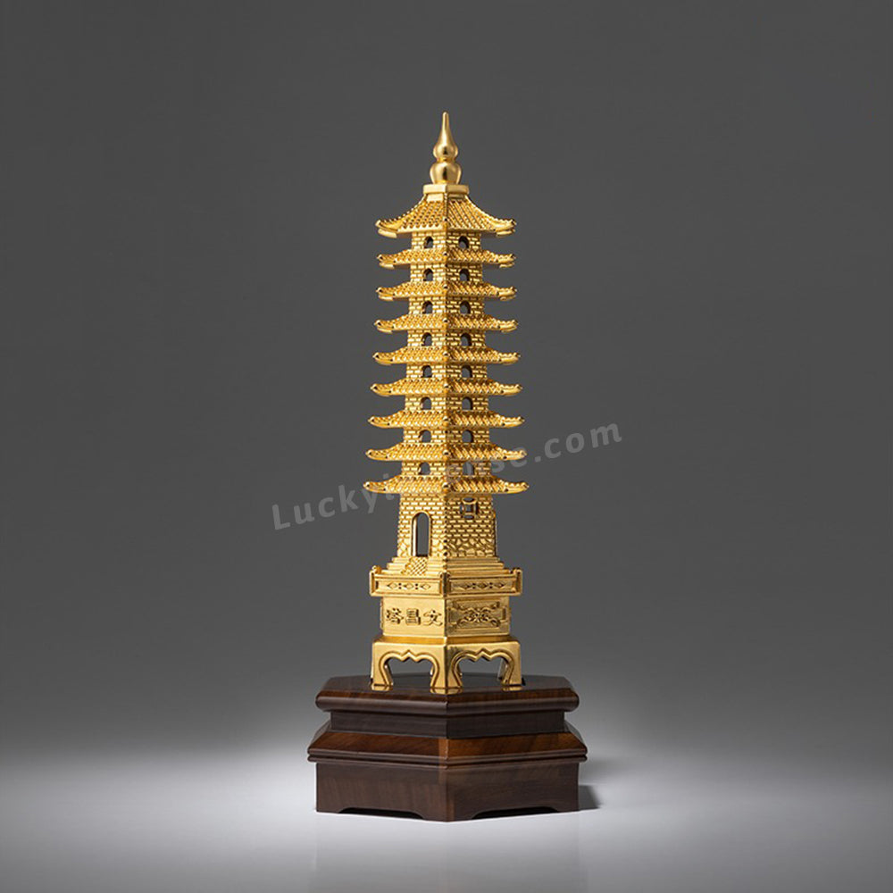 Brass Wen Chang Pagoda Gourd Top