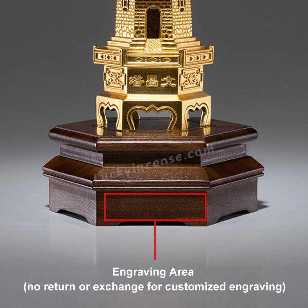 Brass Wen Chang Pagoda Gourd Top