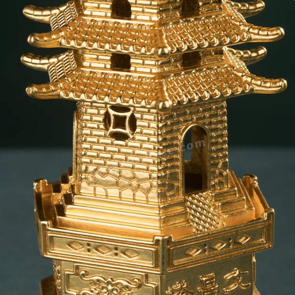 Brass Wen Chang Pagoda Gourd Top