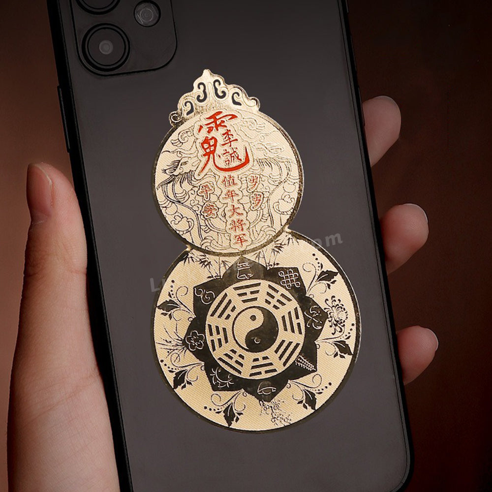 Taoist Tai Sui Fu Gourd Sticker