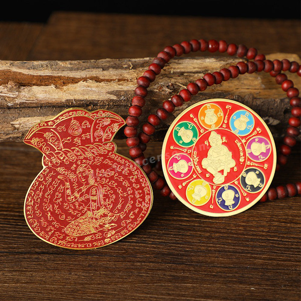 Painted Thai Style Metal Card