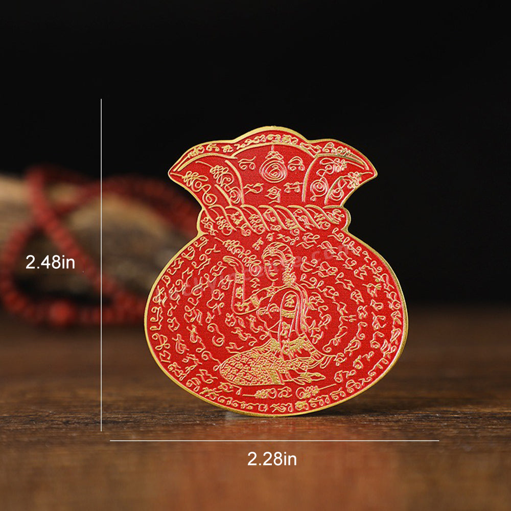 Painted Thai Style Metal Card