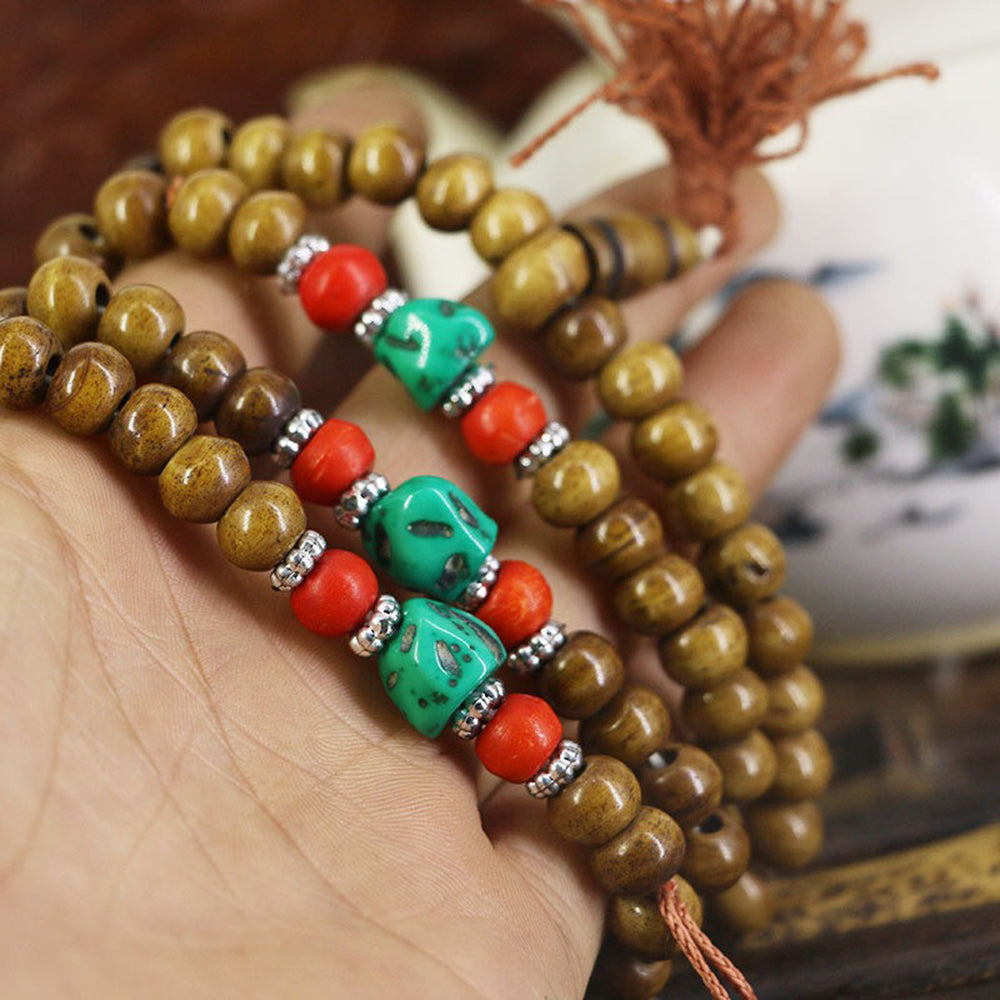 Tibetan Yak Bone Mala Beads