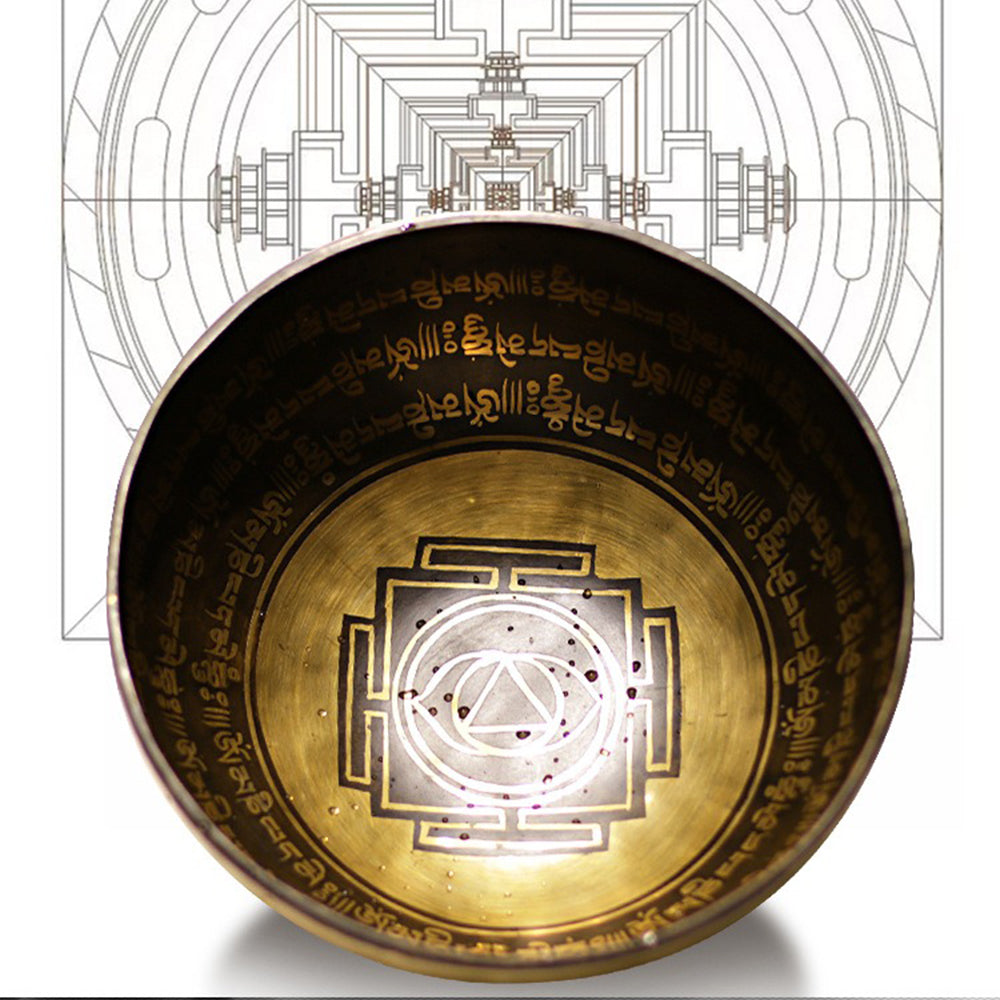 Nepal Meditation Mandala Bronze Singing Bowl