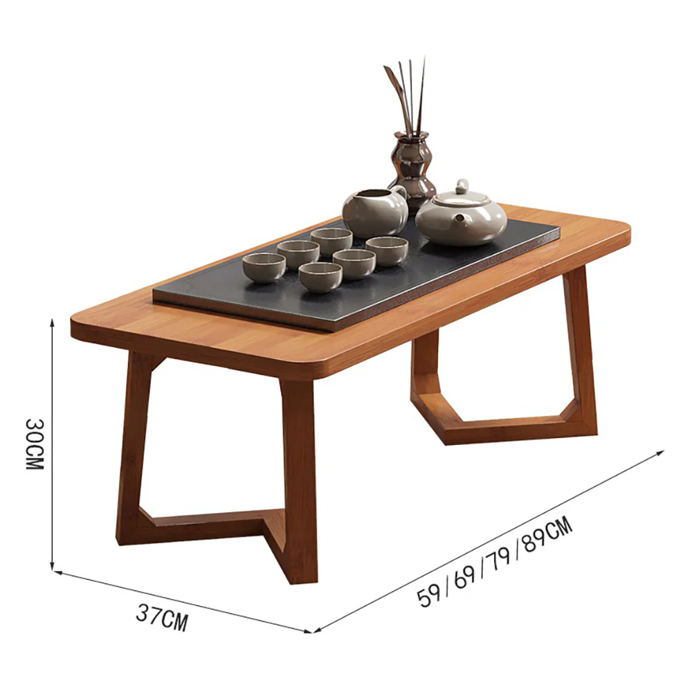 Bamboo Double Chairs Meditation Table Set