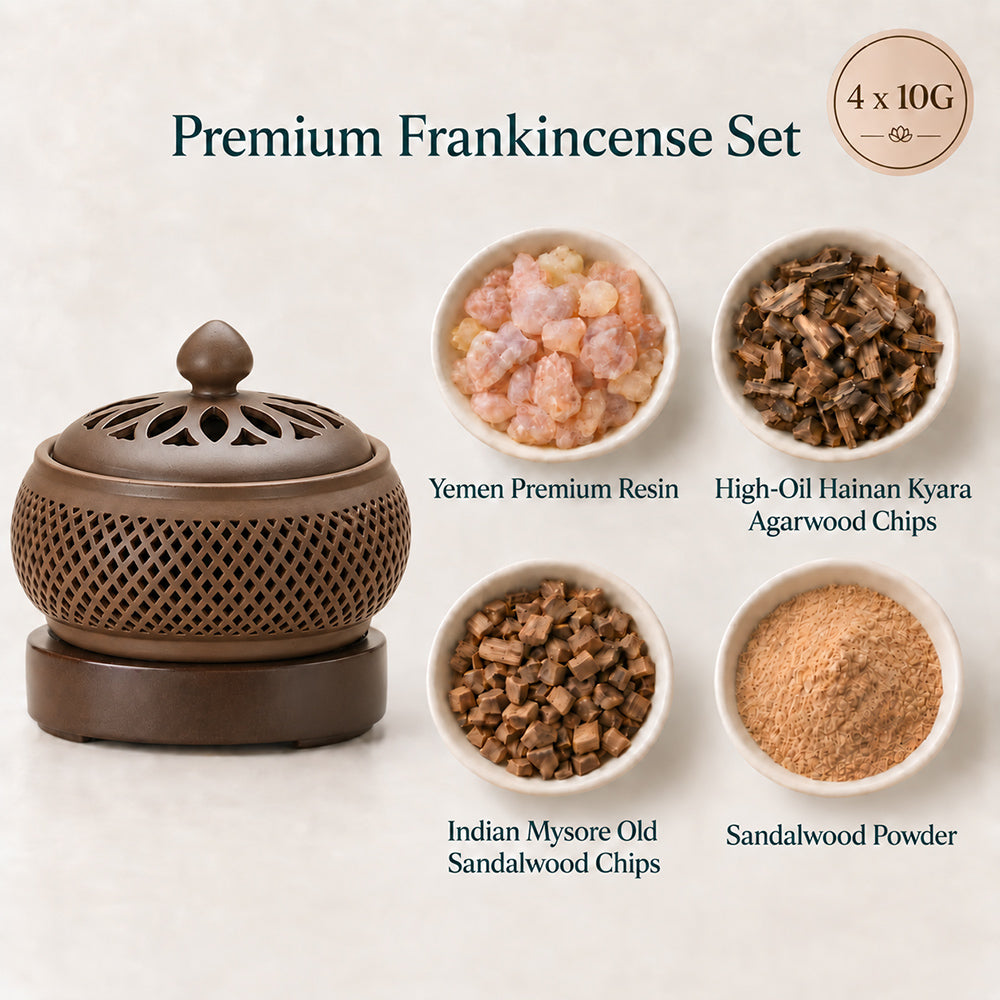 Electric Resin Incense Powder Burner With Light