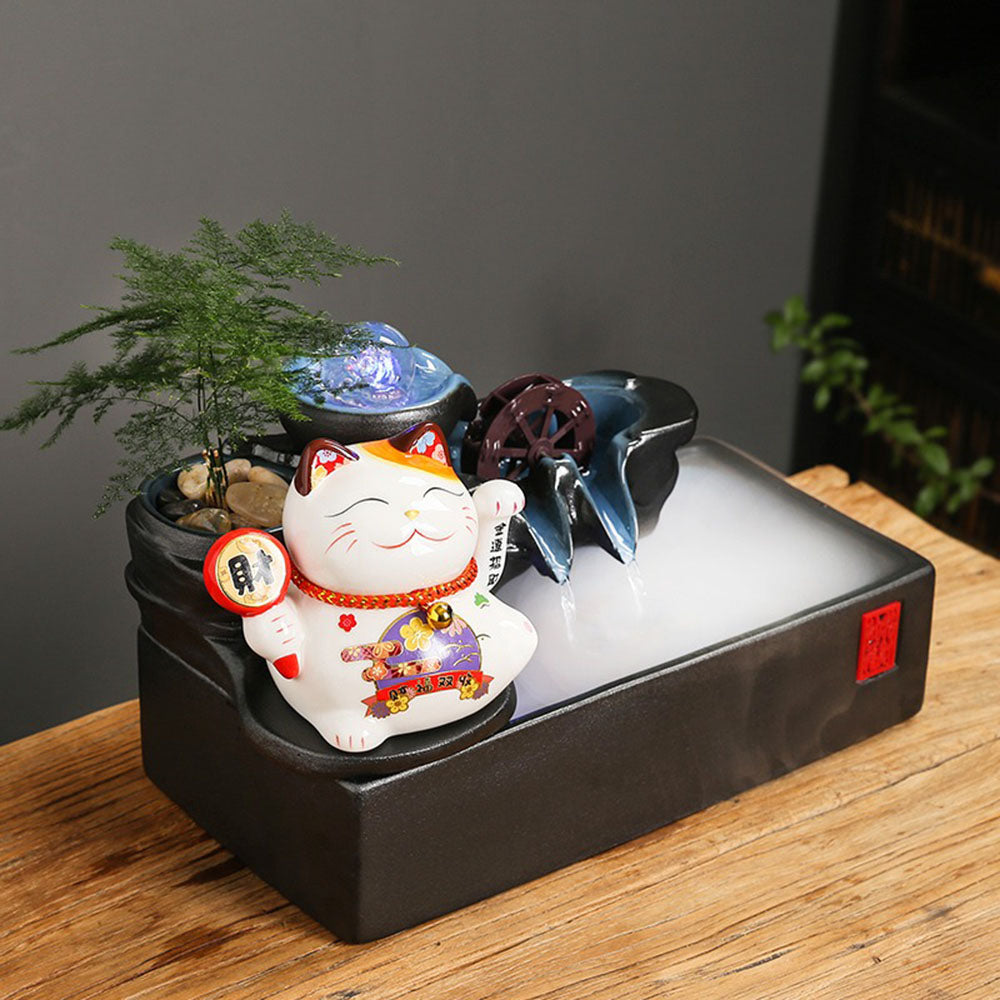 Lucky Cat Mist Water Fountain
