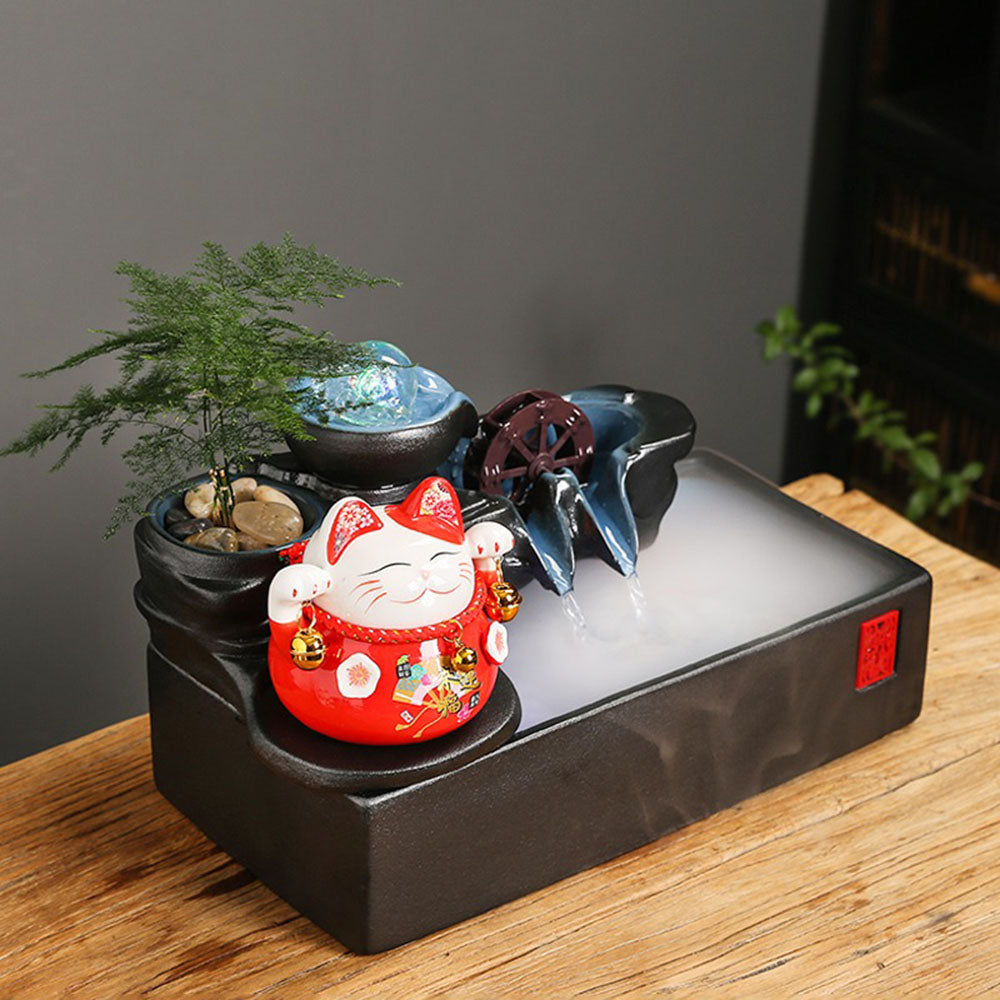 Lucky Cat Mist Water Fountain