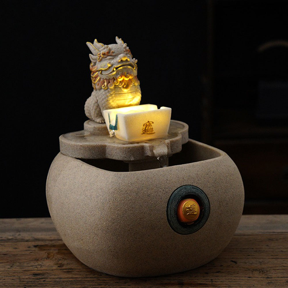 Pi Xiu Fortune Flow Fountain