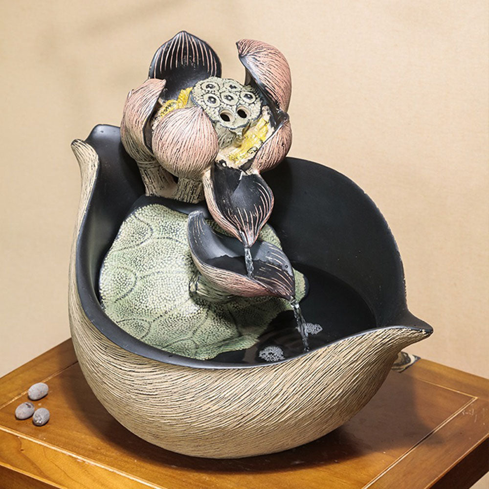 Lotus Bloom Flowing Fountain