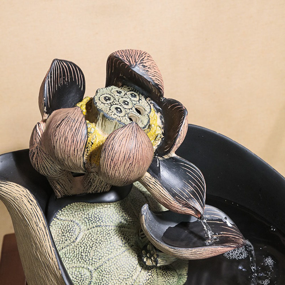 Lotus Bloom Flowing Fountain