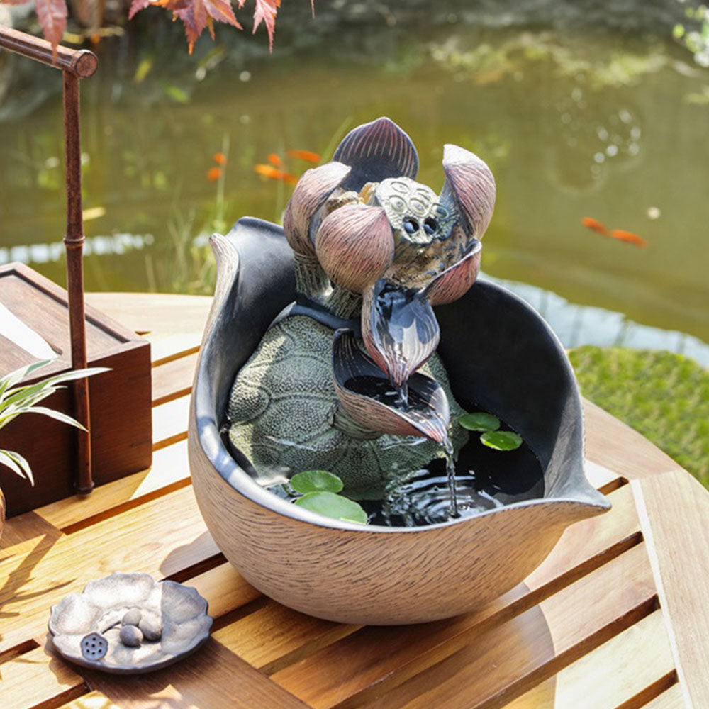 Lotus Bloom Flowing Fountain