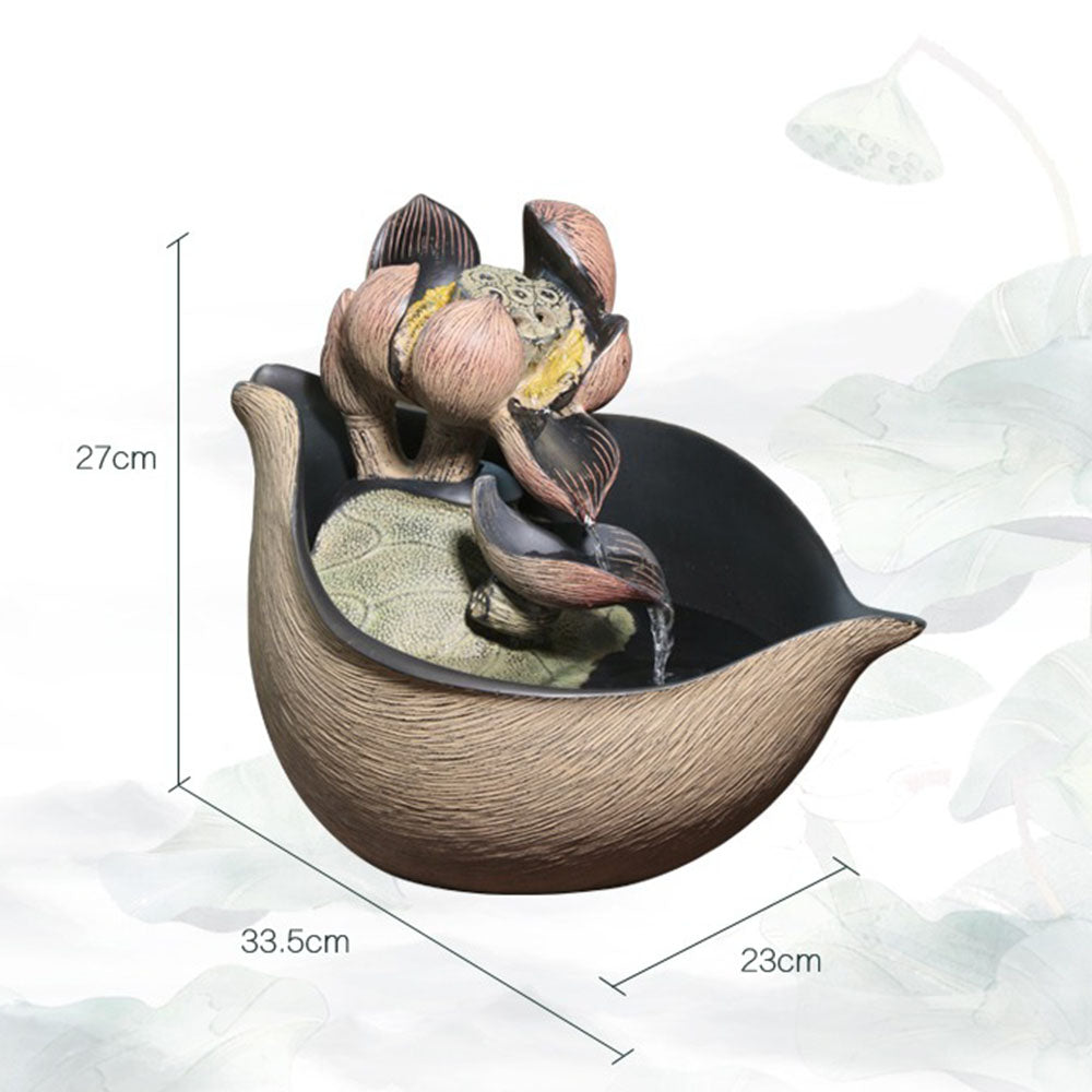 Lotus Bloom Flowing Fountain