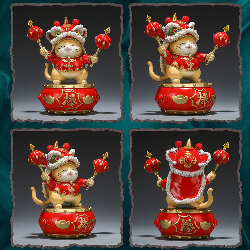 Chinese Fortune Cat With Lion Head