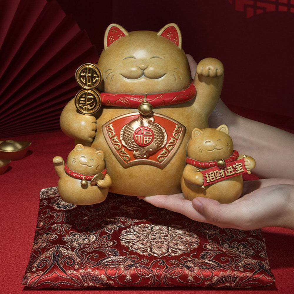 Brass Chinese Cat For Luck