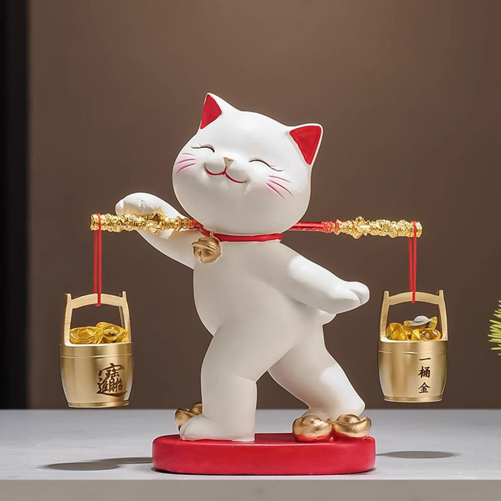 Good Fortune Kitty With Golden Ingots