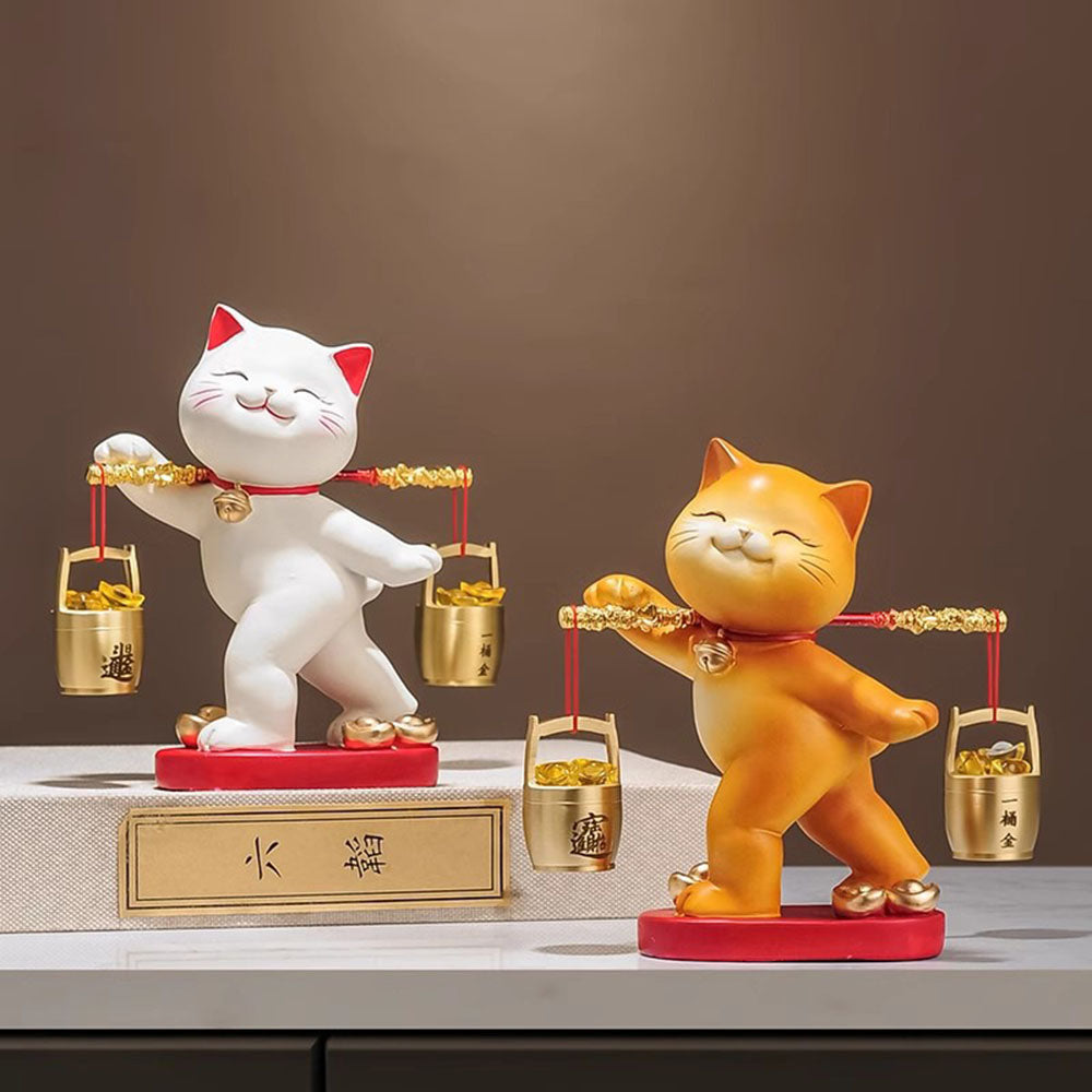 Good Fortune Kitty With Golden Ingots