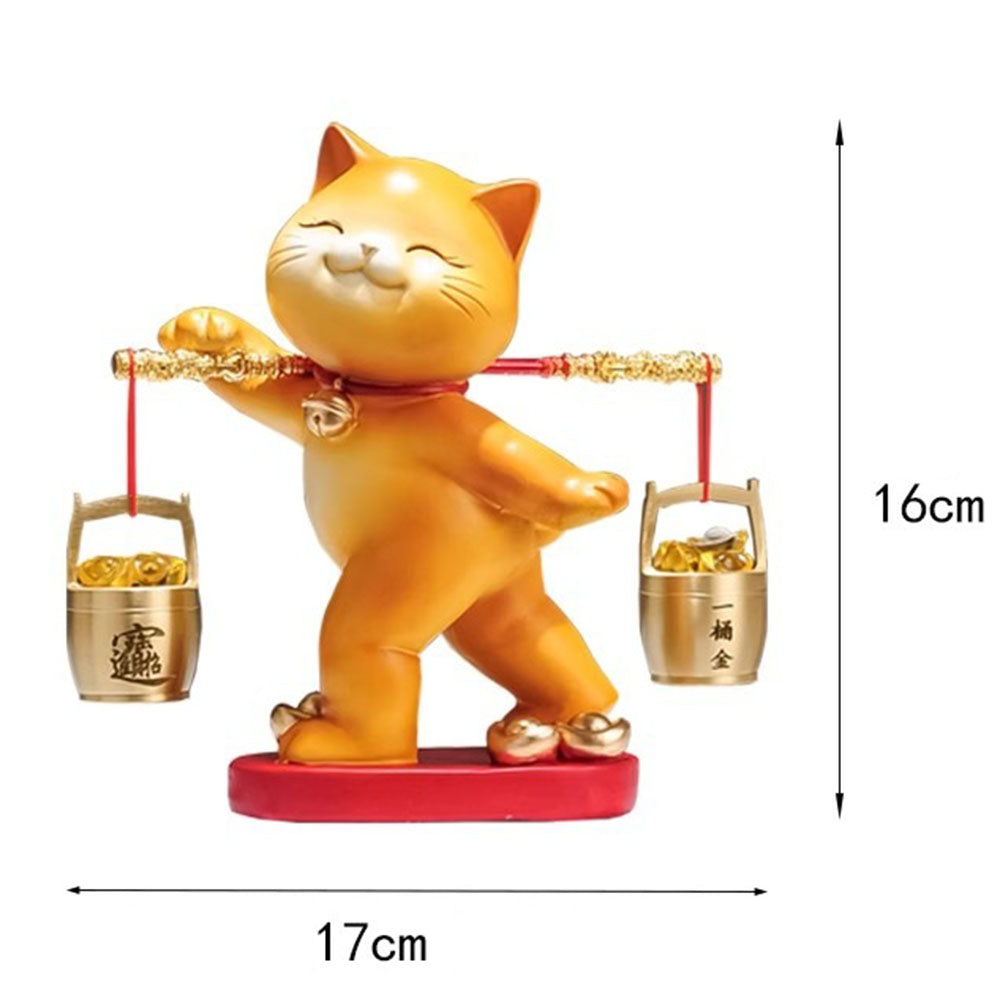 Good Fortune Kitty With Golden Ingots