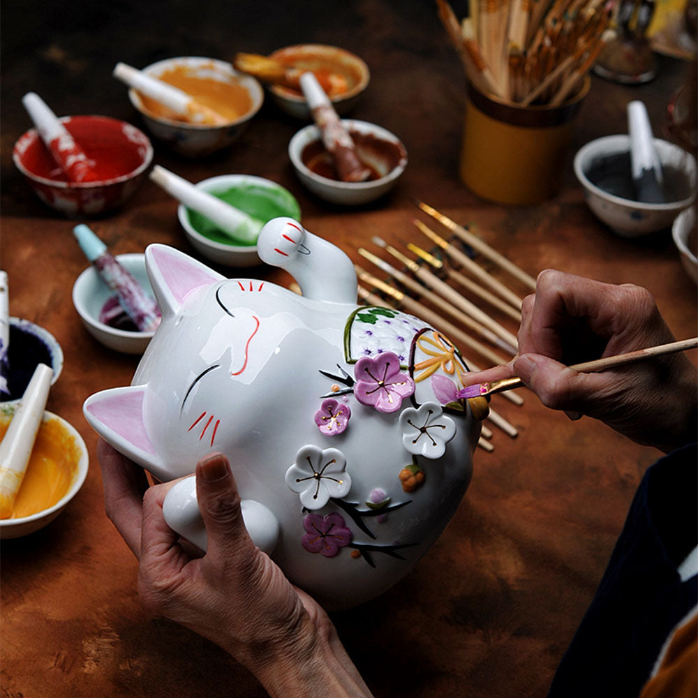 Handmade Japanese Good Luck Cat