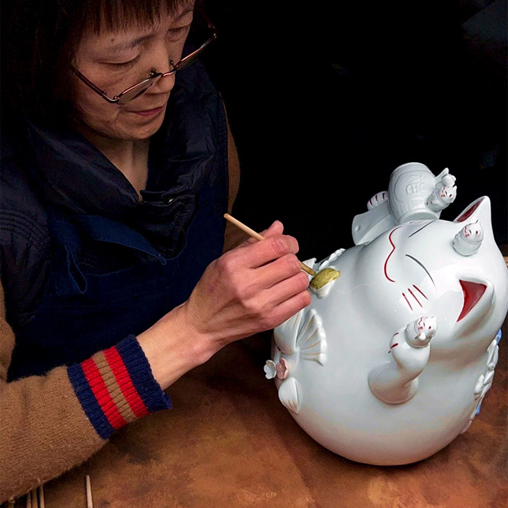 Handmade Japanese Maneki Neko Lucky Cat