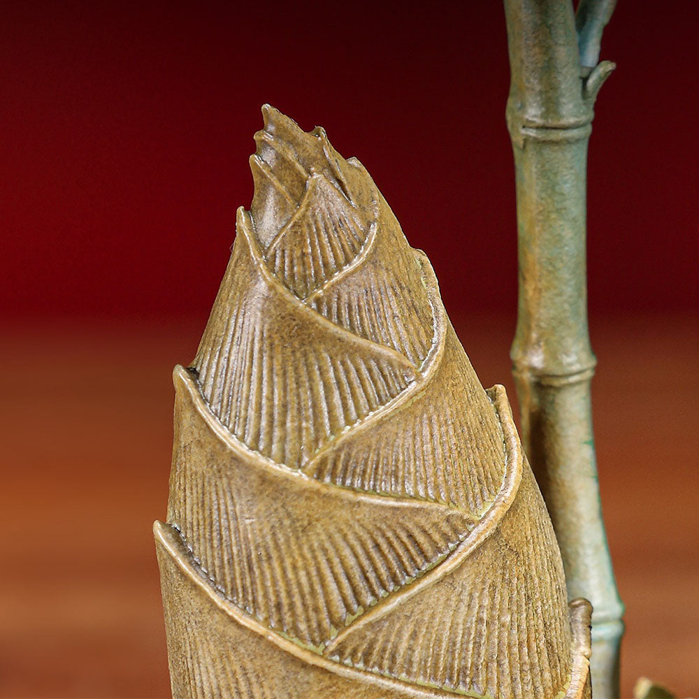 Brass Wealth Bamboo Pen Holder