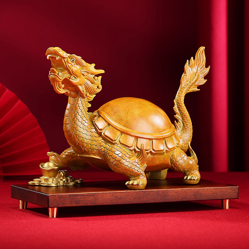Solid Brass Dragon Turtle