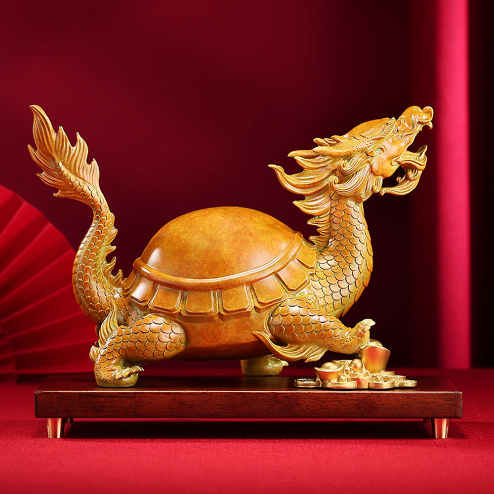 Solid Brass Dragon Turtle