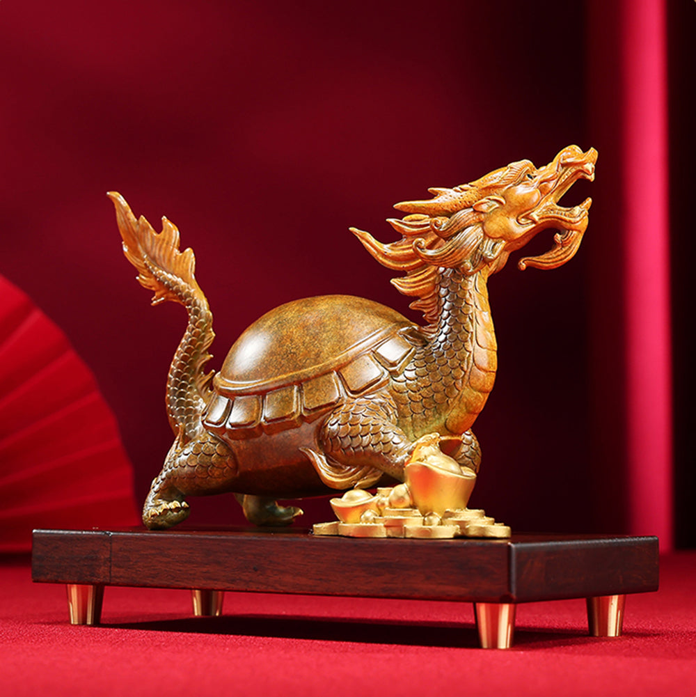 Solid Brass Dragon Turtle