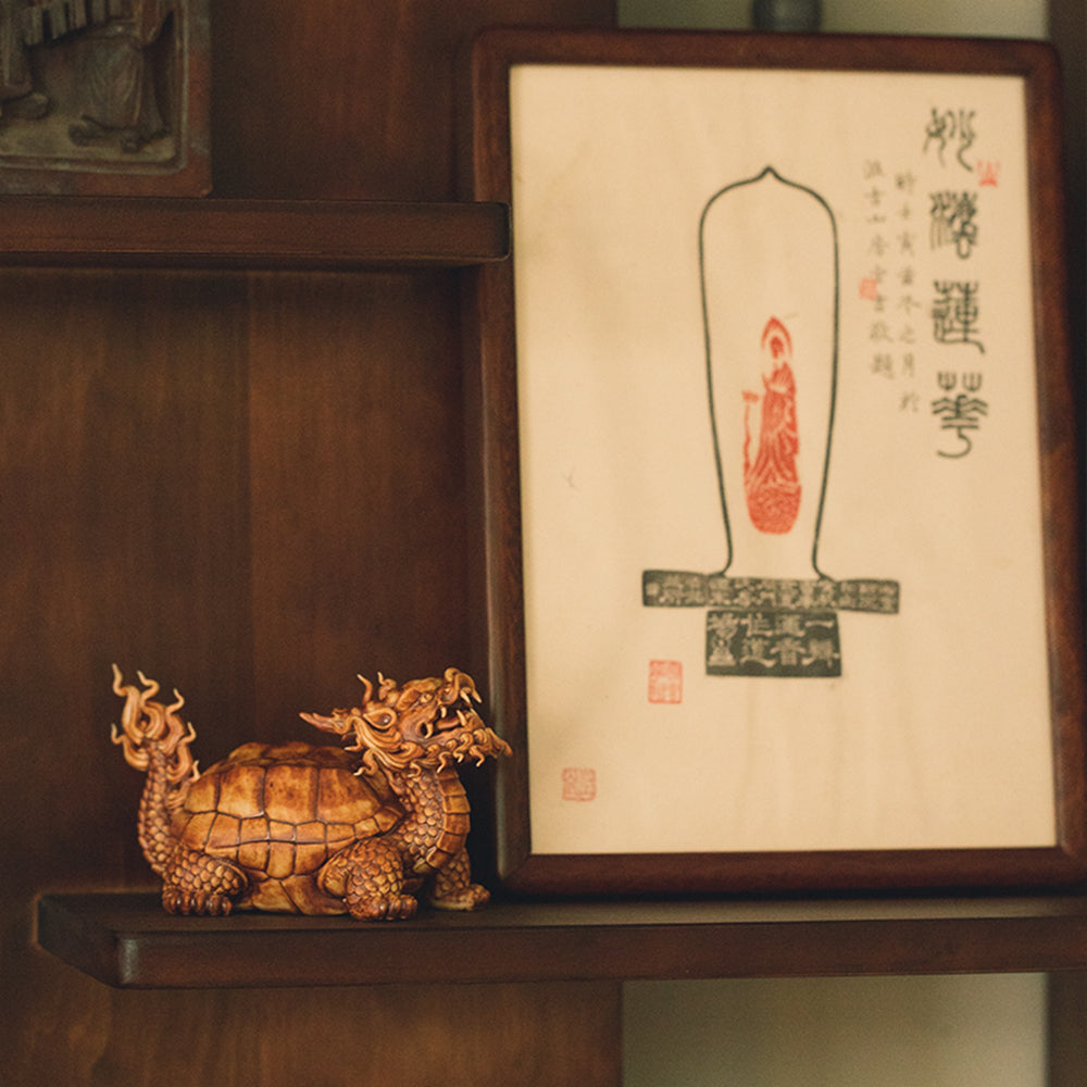 Ceramic Feng Shui Dragon Turtle