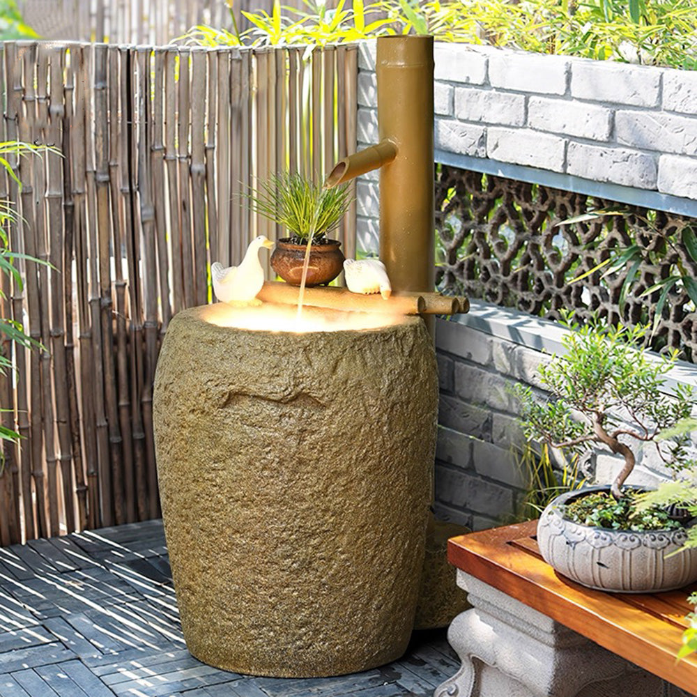 Japanese Bamboo Water Fountain For Zen Garden