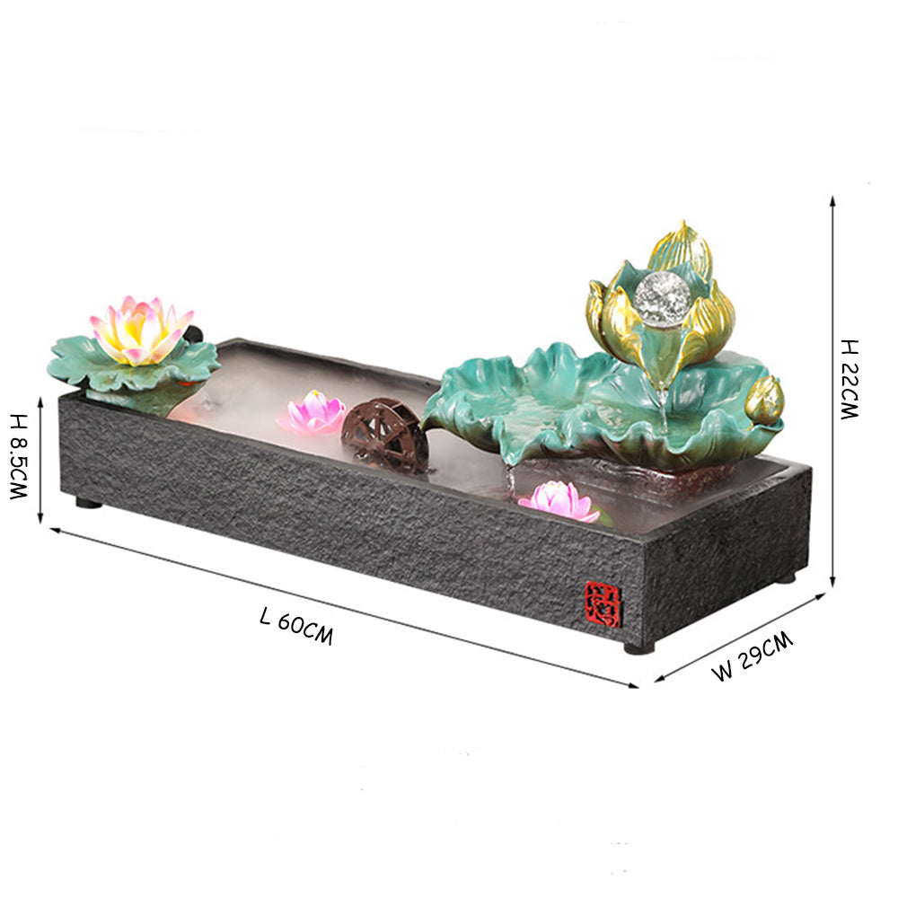 Ceramic Lotus Desk Water Fountain