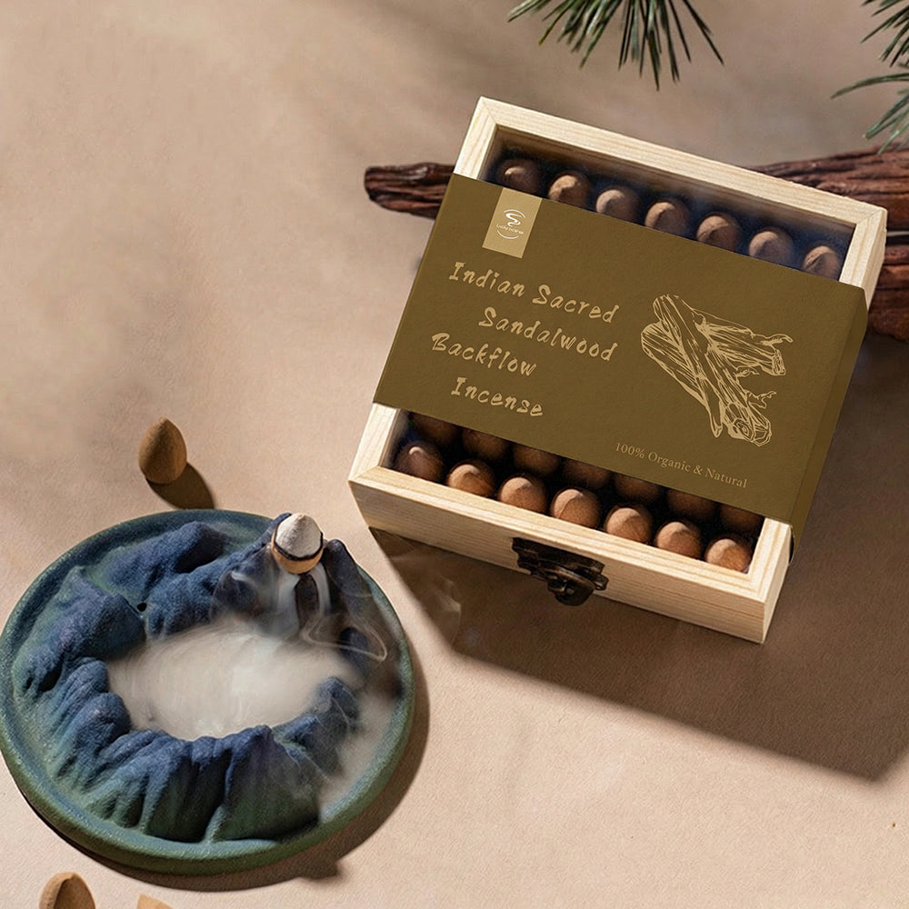 Indian Sacred Sandalwood Backflow Incense