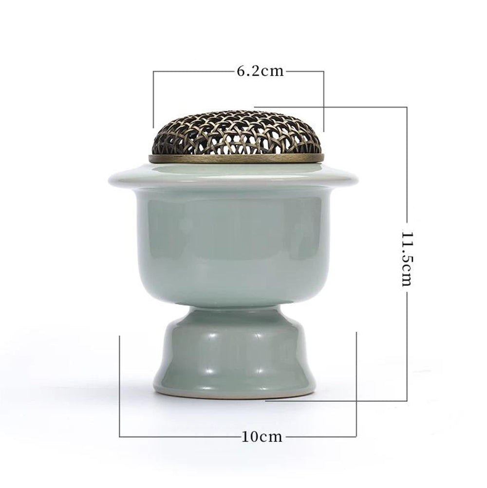 Green Porcelain Electric Incense Burner