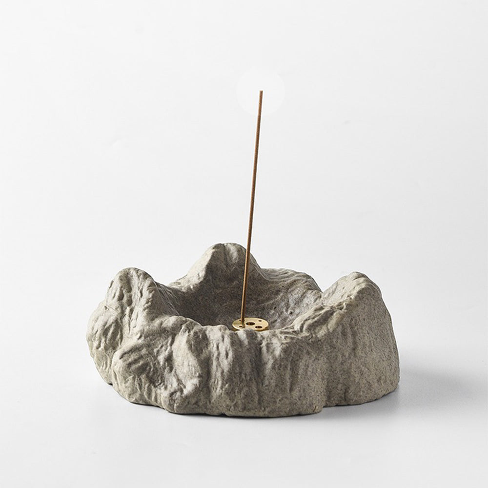 Moutain-Shaped Japanese Incense Holder
