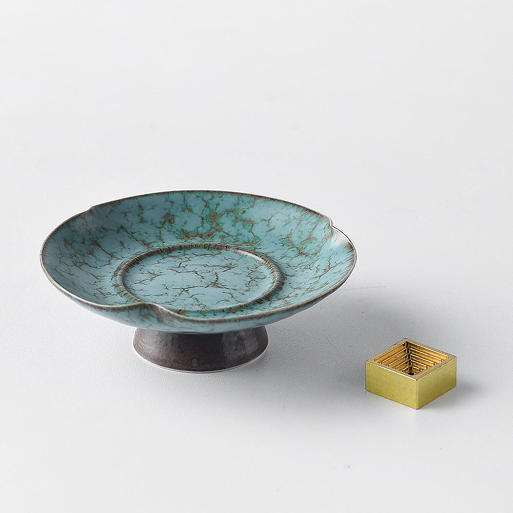 Turquoise Unique Design Japanese Incense Holder