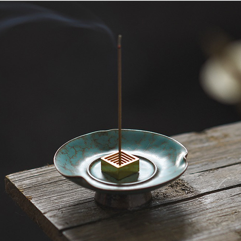 Turquoise Unique Design Japanese Incense Holder