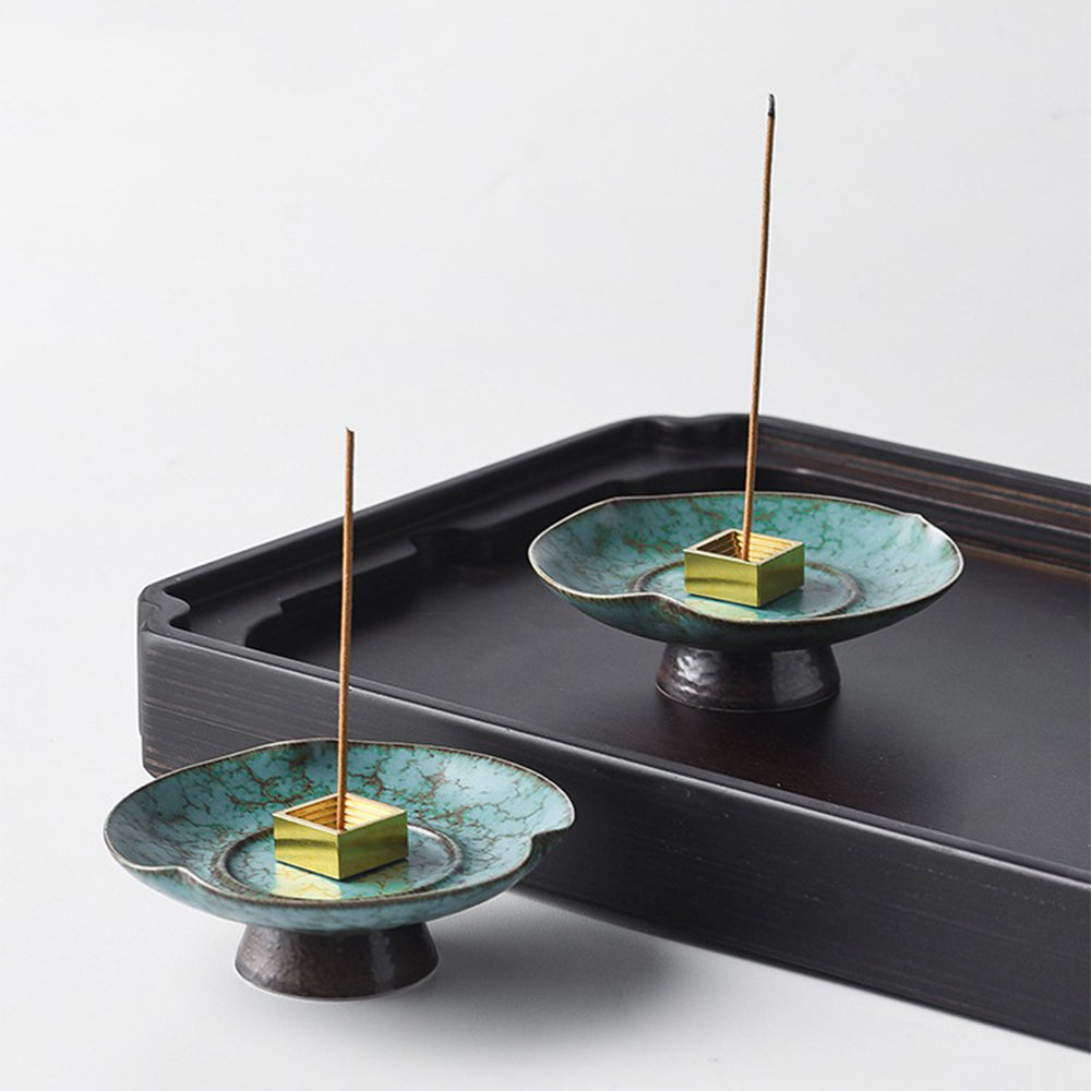 Turquoise Unique Design Japanese Incense Holder