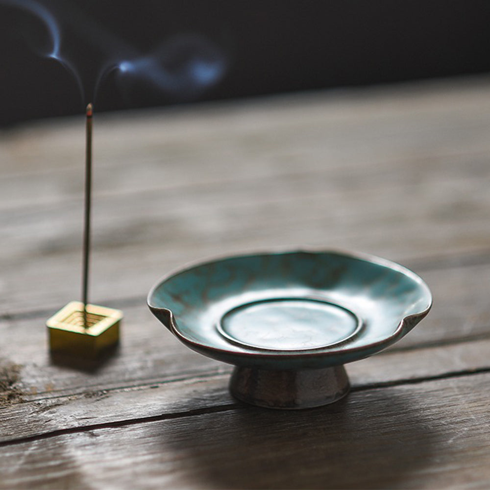 Turquoise Unique Design Japanese Incense Holder